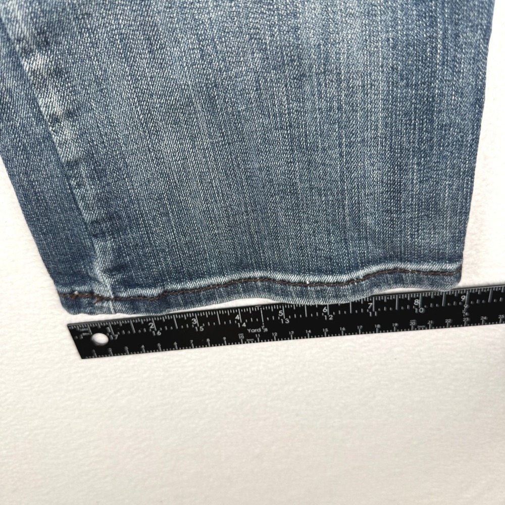 Cowgirl Tuff Co Jeans Womens 32 Blue Copper Bling Embellished Capri JCPBLC - Picture 9 of 11